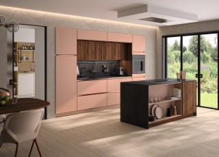 METALINE Mélaminé décor noyer brun